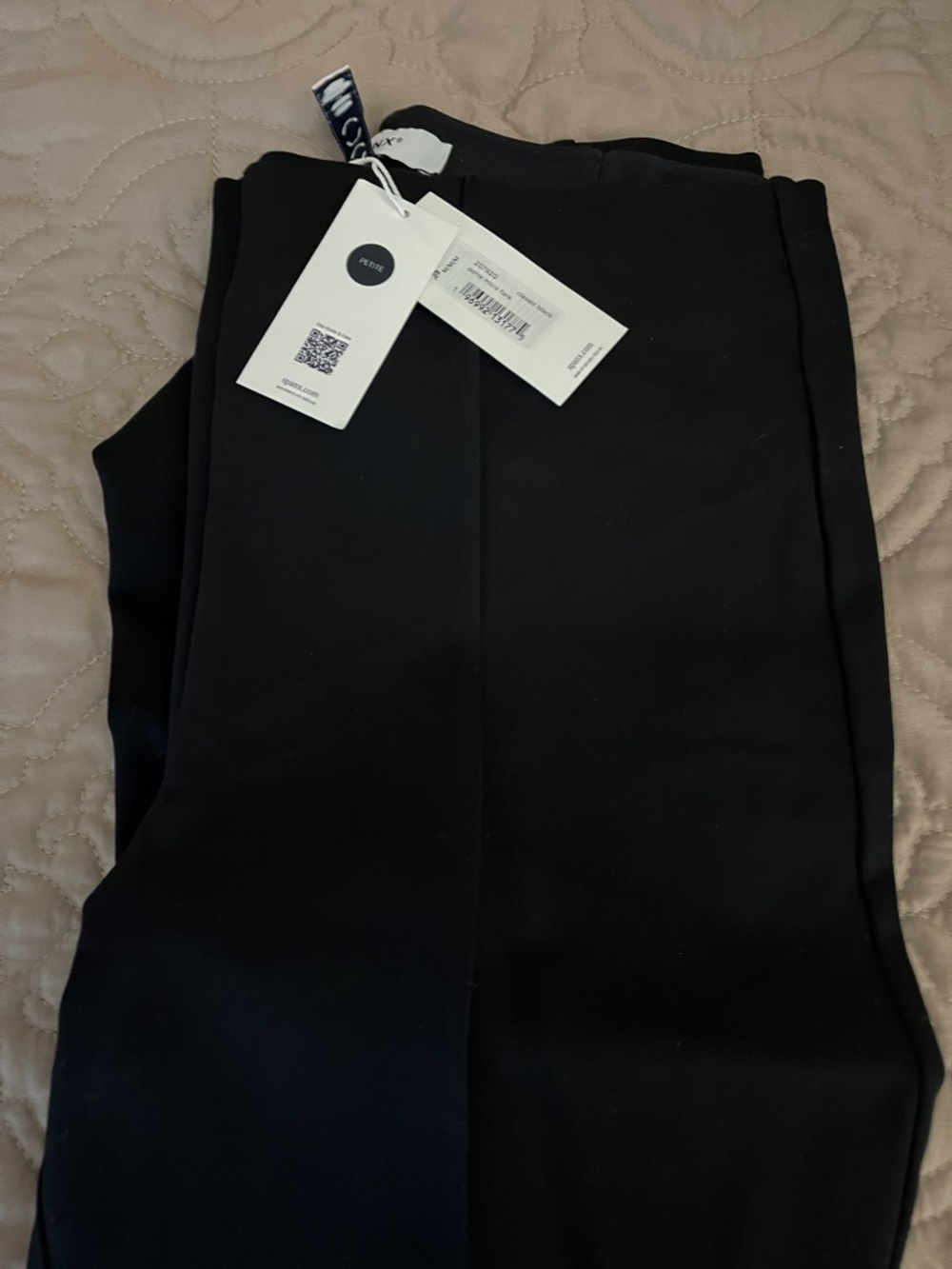Women's Black Stretch Micro Flare Ponte Pants - Brand: Spanx